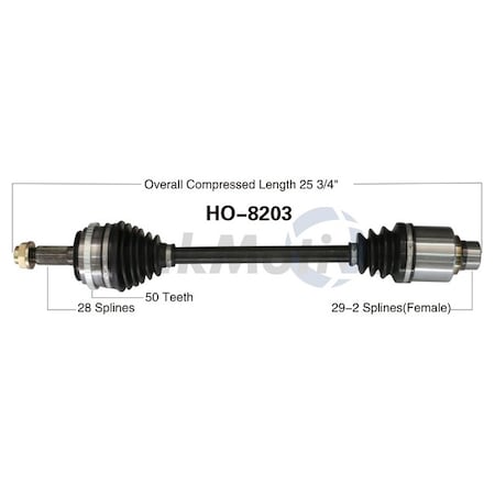Surtrack Axle Cv Axle Shaft, Ho-8203 HO-8203